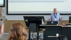 Professor Kenneth McDowall, Interim Pro Vice Chancellor delivering the opening remarks.