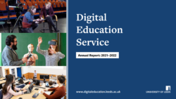AnnualReport cover image featuring several people using a variety of digital tools.